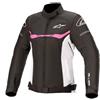 Alpinestars giubbotto donna Stella T-SpS Waterproof - 1239 Nero Bianco Fucsia