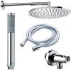 BOSSINI - SET COMPLETO SOFFIONE COSMO Ø 280 BRACCIO DOCCIA mm.350 DOCCETTA ZEN E FLESSIBILE