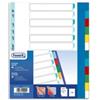 FAVORIT Divisori Neutri a 12 tacche - PP - A4 maxi - colori assortiti - Favorit (unità vendita 1 pz.)