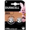 DURACELL LITHIUM CR2025 3V - BLISTER 2 BATTERIE DL2025-MELDU21B2