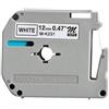 Nastro per etichettatrice compatibile Brother M-K231SBZ M TAPE da 12 mm (Rotolo 4 metri) NERO SU BIANCO