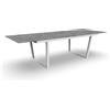 TALENTI tavolo da esterni 220x100 cm ALABAMA ALU Collezione Premium - ALAALUTP220-B