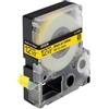 Nastro per etichettatrice compatibile Epson C53S625403 LC-4YBP9 / LK-4YBP da 12 mm (Rotolo 9 metri) NERO SU GIALLO PASTELLO