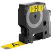 Nastro per etichettatrice compatibile Dymo S0720880 D1 da 19 mm (Rotolo 7 metri) NERO SU GIALLO