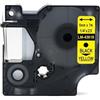 Nastro per etichettatrice compatibile Dymo S0720790 D1 da 6 mm (Rotolo 7 metri) NERO SU GIALLO