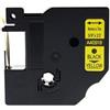 Nastro per etichettatrice compatibile Dymo S0720730 D1 da 9 mm (Rotolo 7 metri) NERO SU GIALLO