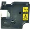 Nastro per etichettatrice compatibile Dymo S0720580 D1 da 12 mm (Rotolo 7 metri) NERO SU GIALLO
