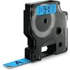 Nastro per etichettatrice compatibile Dymo S0720560 D1 da 12 mm (Rotolo 7 metri) NERO SU BLU