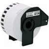 Etichette per etichettatrice compatibile Brother DK-N55224 DK Tape da 54 mm (Rotolo 30,48 metri) NERO SU BIANCO