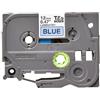 Nastro per etichettatrice compatibile Brother TZE-531 TZe TAPE Laminato da 12 mm (Rotolo 8 metri) NERO SU BLU