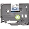 Nastro per etichettatrice compatibile Brother TZE-521 TZe TAPE Laminato da 9 mm (Rotolo 8 metri) NERO SU BLU