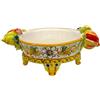 CERAMICHE CALTAGIRONE Centrotavola Ceramica Ovale con Frutta cm 35