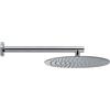 Newform - Linfa soffione doccia tondo a parete Ø25cm Newform - 27670+27027