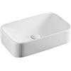 Riveshop LAVABO IN CERAMICA DA APPOGGIO RETTANGOLARE 48.5*28.5 H 28.5