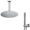 BOSSINI Set doccia twiggy Bossini con soffione tondo, braccio verticale e doccino