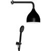 Damast - Set doccia ottone cromato black 13692