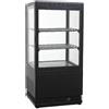 Beckers Armadio Refrigerato ventilato\espositore bibite Modello VRN58NERA Porta a vetro