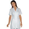 ISACCO CASACCA MARBELLA manica corta BIANCO 100% Cotone SATIN NO STIRO ISACCO 031509M