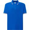 JHK Polo Uomo regular Royal Blu italia