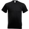 FRUIT OF THE LOOM T-shirt valueweight collo a v Nera