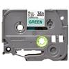 Nastro per etichettatrice compatibile Brother TZE-721 TZe TAPE Laminato da 9 mm (Rotolo 8 metri) NERO SU VERDE