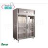 Forcar - Frigor 2 porte vetro, INOX 304, lt.1325, Ventilato, Temp.+2 +8C, Classe C, mod.G-GN1410TNG