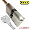 Evva Cilindro profilo Europeo 4KS 41/61 (102mm) 3 chiavi con asse rasabile per pomolo