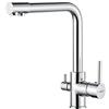 Ibergrif Rubinetto Cucina 3 Vie, Miscelatore Cucina Lavello con Bocca Girevole a 360, Rubinetto per Cucina Con Filtro per Acqua Potabile e Funzione Filtro [Classe Di Efficienza Energetica A++]