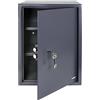 HMF 49205-11 Cassaforte da armadio con serratura a doppia aletta, grande, Cassaforte a muro | 50 x 35 x 31 cm | Anthracite