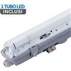 V-TAC PLAFONIERA LED TUBI 1X18W BIANCO FREDDO 120CM IP65 VT-12028-LED6460