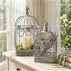 MIlani Home DORIAN - set di 2 gabbie rettangolari bianco ossidato