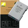 Nikon batteria EN-EL14a originale agli ioni di litio - Li-Ion - ricaricabile