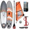 JBAY.ZONE Tavola Stand Up Paddle Gonfiabile SUP JBAY.ZONE COMET WIND SUP WJ2 da Cm 320x81x15 Windsurfing SUP Board SET con Vela in PVC