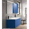 Iotti Mobile Bagno Giada GN.004 Cm 105 - Colore Mobile : Blu Brillante Lucido - Optional : Senza Pensile