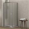 kamalu box doccia 100x80 apertura angolare vetro opaco altezza 180cm k410