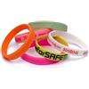 Braccialetti silicone personalizzati a basso rilievo personalizzate o neutre
