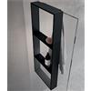 Novellini Frame Mensola 3 Ripiani da Agganciare al Box Doccia in 8 Colori - Colore: Nero