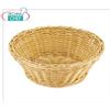 Cestino Pane rotondo, realizzato in Polipropilene Polyrattan, impilabile, lavabile in lavastoviglie, diametro cm 26x9h