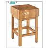 Ceppo in legno con piedistallo, spessore 17 cm, dimensioni mm (LxPxH1xH2): 500x500x170x900