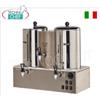 Gruppi produzione e distribuzione bevande, 20 l - 200 tazze da 100 cc di caff. 1 l ogni 2 min. di acqua calda a ciclo continuo. 20 l di latte - 100 tazze da 200 cc, V 400 3, Kw 10,4, mm 892x550x697 h, peso Kg 44.