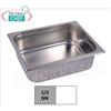 Bacinella Gastronorm 1 2 in acciaio inox, dim.mm 325 x 265 x 100 h