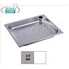 Bacinella Gastronorm 1 2 forata in acciaio inox, dim.mm.325 x 265 x 40 h