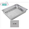 Bacinelle Gastronorm 2 1 in acciaio inox, FORATA, cm 65x53x10h