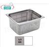 Bacinella Gastronorm 1 2 forata in acciaio inox, dim.mm.325 x 265 x 150 h