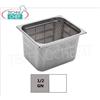 Bacinella Gastronorm 1 2 forata in acciaio inox, dim.mm.325 x 265 x 200 h