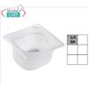 Bacinella Gastronorm GN 1 6 in polipropilene, dim.mm.176 x 162 x 100 h