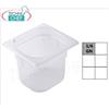 Bacinella Gastronorm GN 1 6 in polipropilene, dim.mm.176 x 162 x 150 h