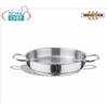 Padella 2 maniglie inox, capacit litri 2,7, diam. cm.24 x 6h