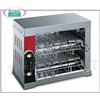 TOSTIERA a FORNETTO con 6 PINZE in ACCIAIO CROMATO, Kw.4,35