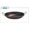 Padella per Paella in ferro con 2 manici, diam. cm 47, alta 6,5 cm
